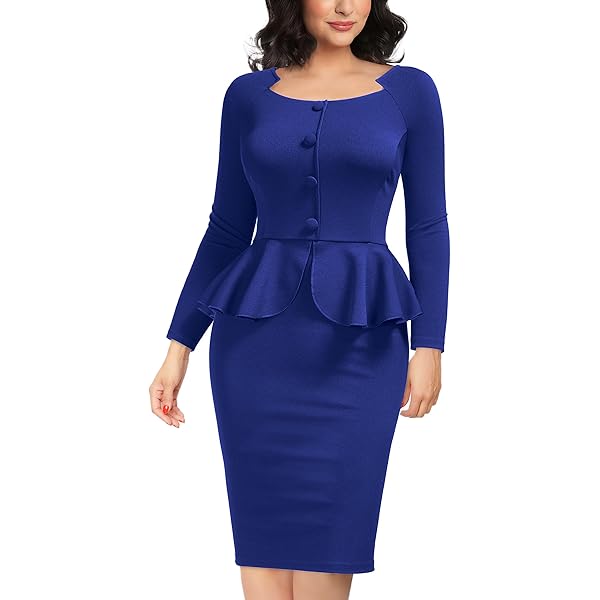くろえり Squareneck Pencil Dress TDF0125F0002_pz_a001.jpg